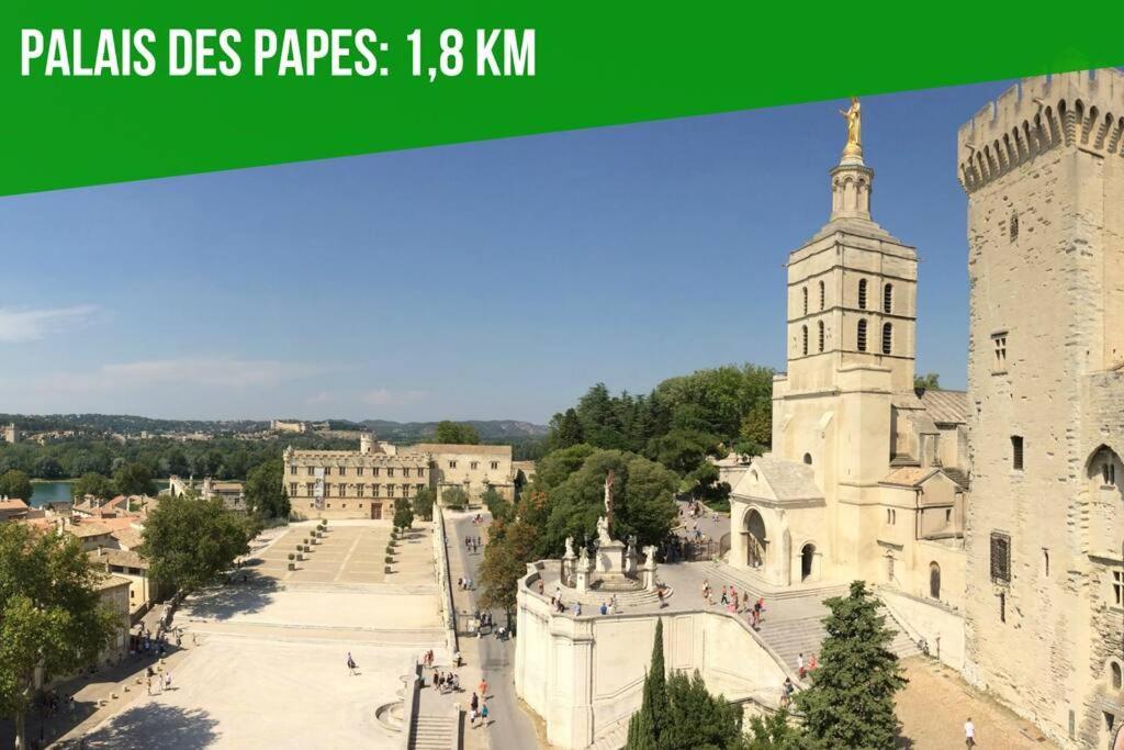 La Glycine - Parking Gratuit - Ac Clim - Cour Prive - Διαμέρισμα Villeneuve-lès-Avignon Εξωτερικό φωτογραφία