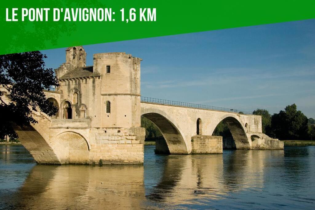 La Glycine - Parking Gratuit - Ac Clim - Cour Prive - Διαμέρισμα Villeneuve-lès-Avignon Εξωτερικό φωτογραφία